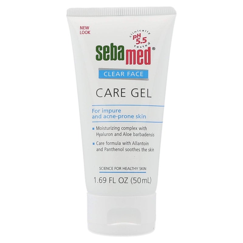 SEBAMED Clear Face Care Gel 50mL with Aloe Vera and Hyaluronic Acid for Impure and Acne Prone Skin Made in Germany