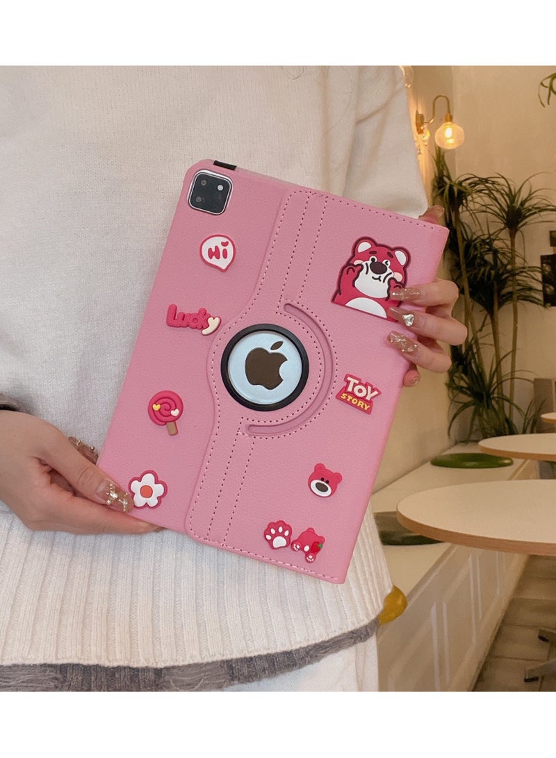 general 3D Cute Cartoon Creative Swivel Case for iPad Pro 11 inch (2022/2021/2020/2018), iPad Air 5/4 (2022/2020 5th/4th Generation 10.9 inch), 360 Degree Swivel Stand Cover - Image 2