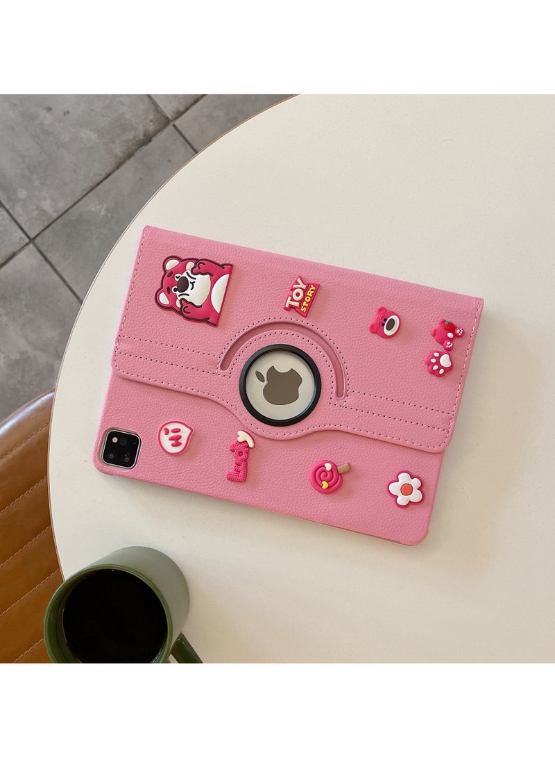 general 3D Cute Cartoon Creative Swivel Case for iPad Pro 11 inch (2022/2021/2020/2018), iPad Air 5/4 (2022/2020 5th/4th Generation 10.9 inch), 360 Degree Swivel Stand Cover - Image 4