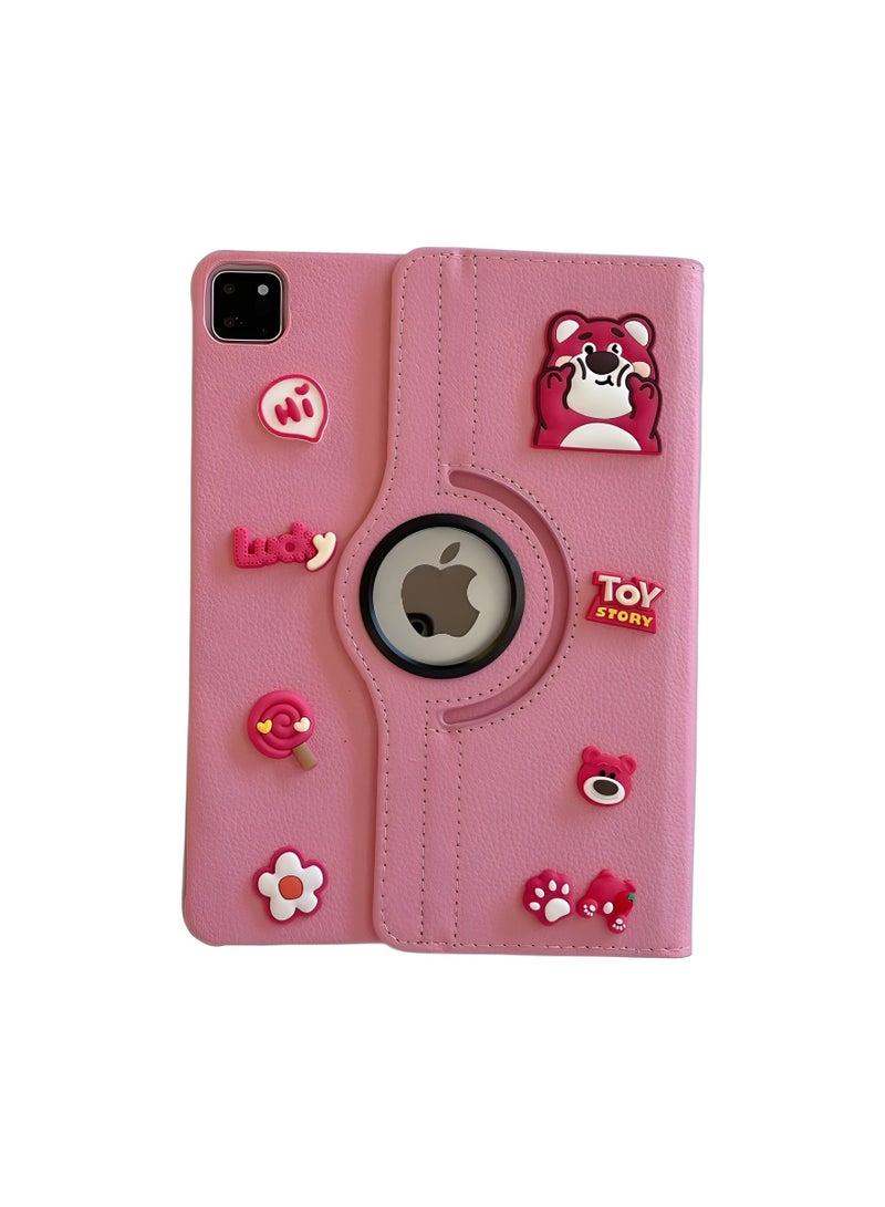 general 3D Cute Cartoon Creative Swivel Case for iPad Pro 11 inch (2022/2021/2020/2018), iPad Air 5/4 (2022/2020 5th/4th Generation 10.9 inch), 360 Degree Swivel Stand Cover - Image 1