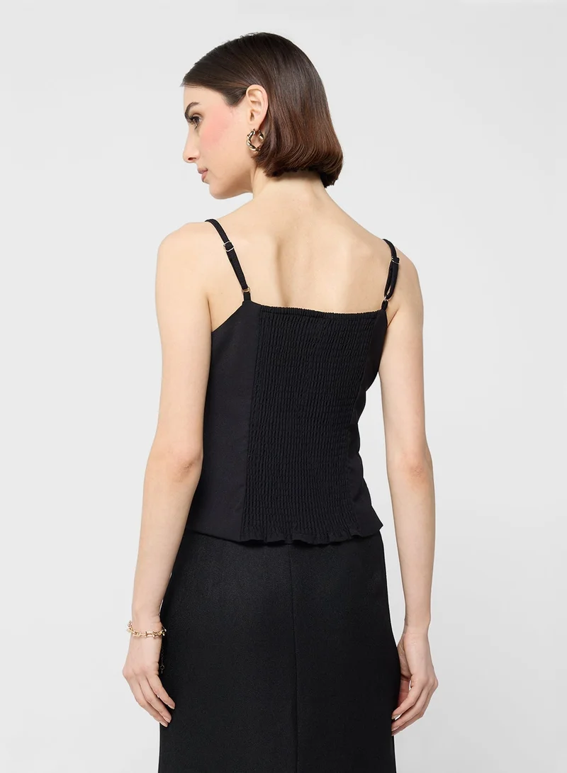 ELLA Strappy Top With Contrast Band