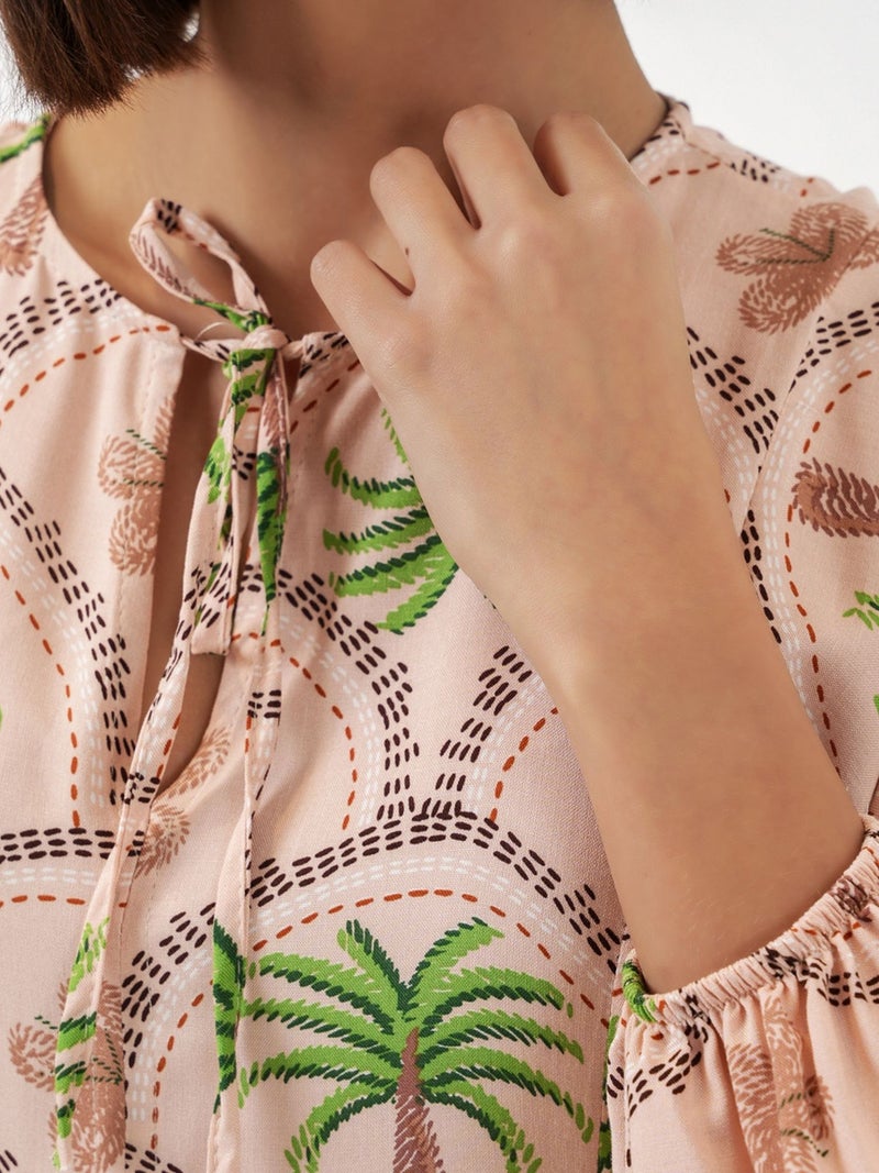 BIG DART BDART Tropical Printed Maxi Dress with Button Closure - Image 5