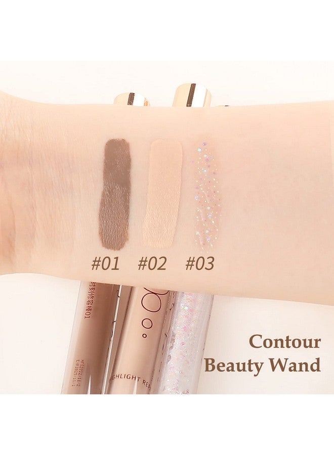 Boobeen Cream Contour Stick Liquid Bronzer And Highlighter Face Makeup Highlighting&Contouring Pen Creamy Concealer Highlight Stick Easy To Create A Natural Matte Finishing Available In 3 Types - Image 5