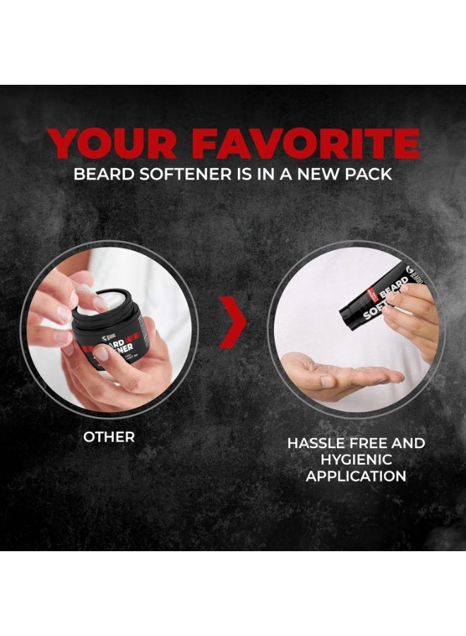 BEARDO Beardo Beard Softner, 50g | Beard cream for men | Frizz-free, detangled, Shiny Beard | Vitamin E, Argan Oil based Beard Oil replacement for Itchy Stubble - Image 4
