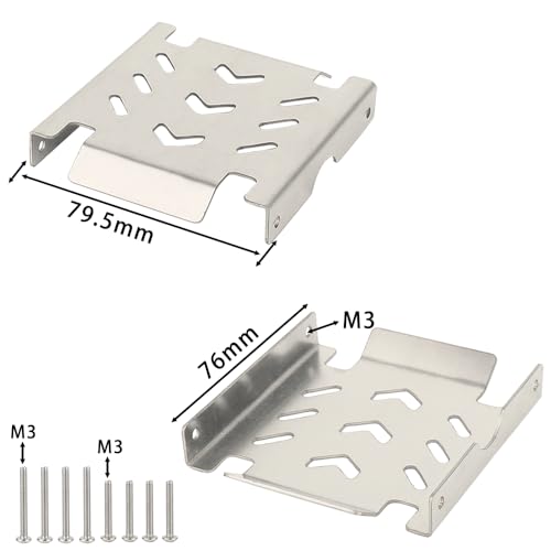 ZXYRC Metal Stainless Steel Full Armor Chassis Armor Guard Axle Protection Plate for LOSI 1/8 LMT Solid AXLE Monster Truck - Image 3