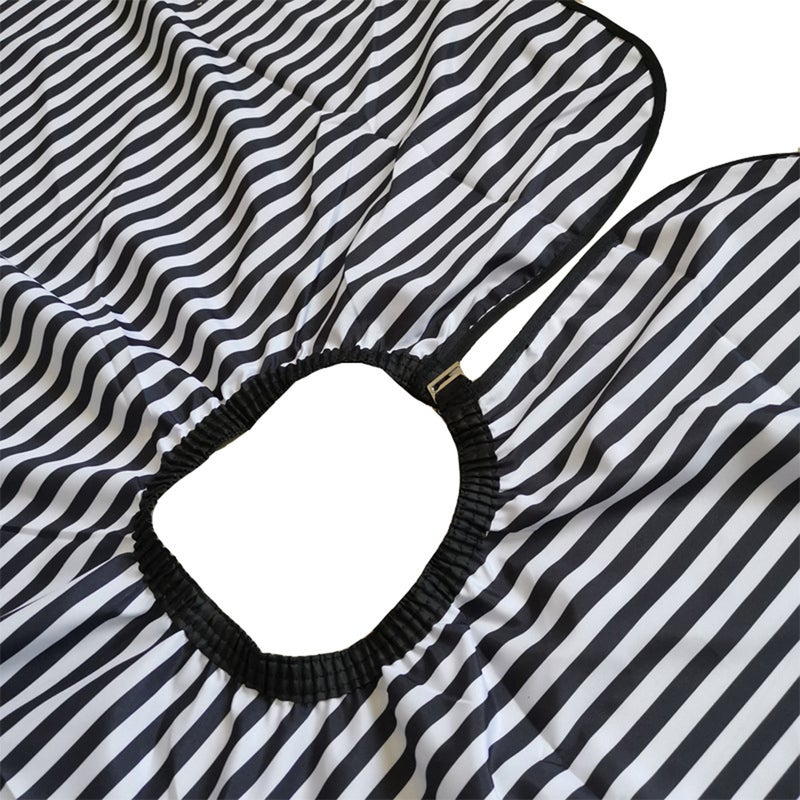 Stripe Hairdressing Cape Practical Hair Cut Shawl Beauty Salon Cloak Haircut Apron Haircut Gown Hair Styling Apron - Image 3