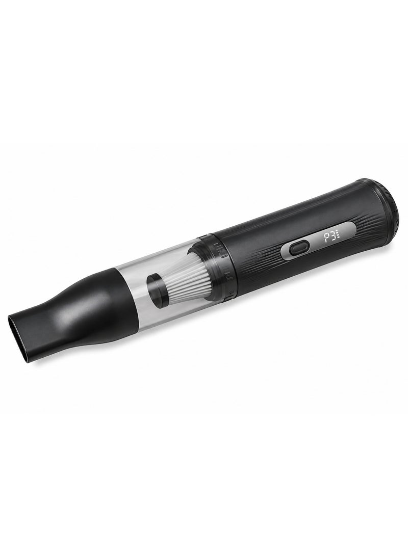 Portable Handheld Vacuum Cleaner, Cordless Mini Vacuum for Car & Home, Rechargeable, Lightweight, Black - Image 1