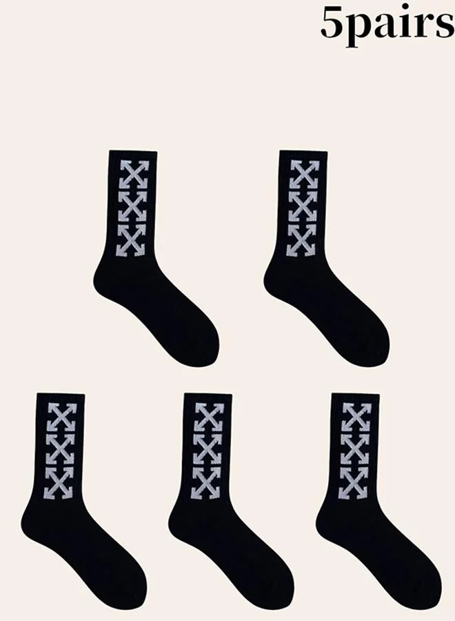 تايك تو مجموعة من 5 جوارب بطبعة جرافيك