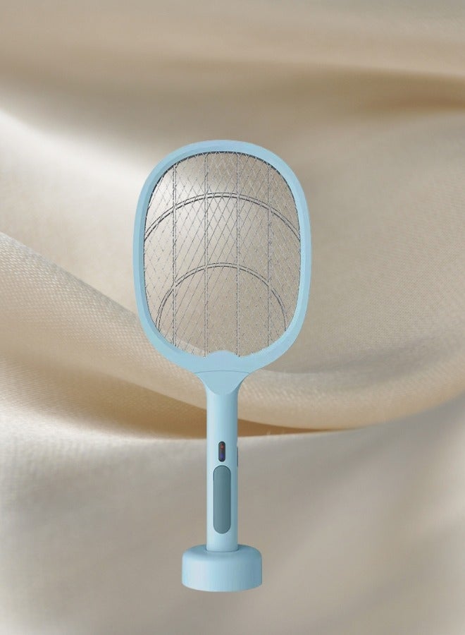 HaveDream Electric Mosquito Swatter, Mosquito Lamp Two-In-One, USB Rechargeable, LED Fly Killer Lamp,(8 Lights) Frosted Light Blue  - Image 2