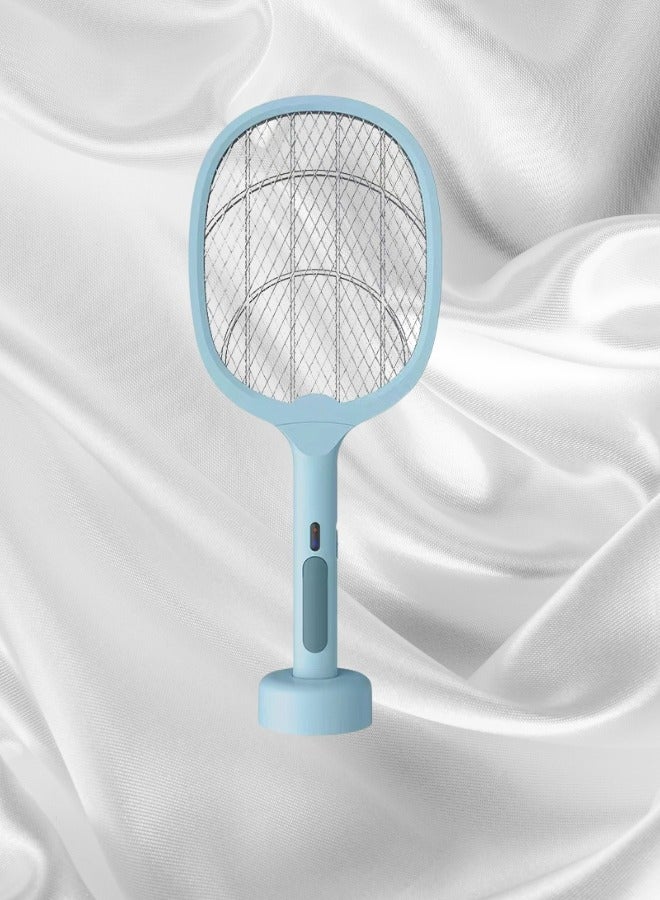 HaveDream Electric Mosquito Swatter, Mosquito Lamp Two-In-One, USB Rechargeable, LED Fly Killer Lamp,(8 Lights) Frosted Light Blue  - Image 3