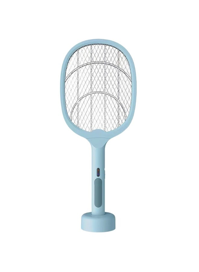 HaveDream Electric Mosquito Swatter, Mosquito Lamp Two-In-One, USB Rechargeable, LED Fly Killer Lamp,(8 Lights) Frosted Light Blue  - Image 1