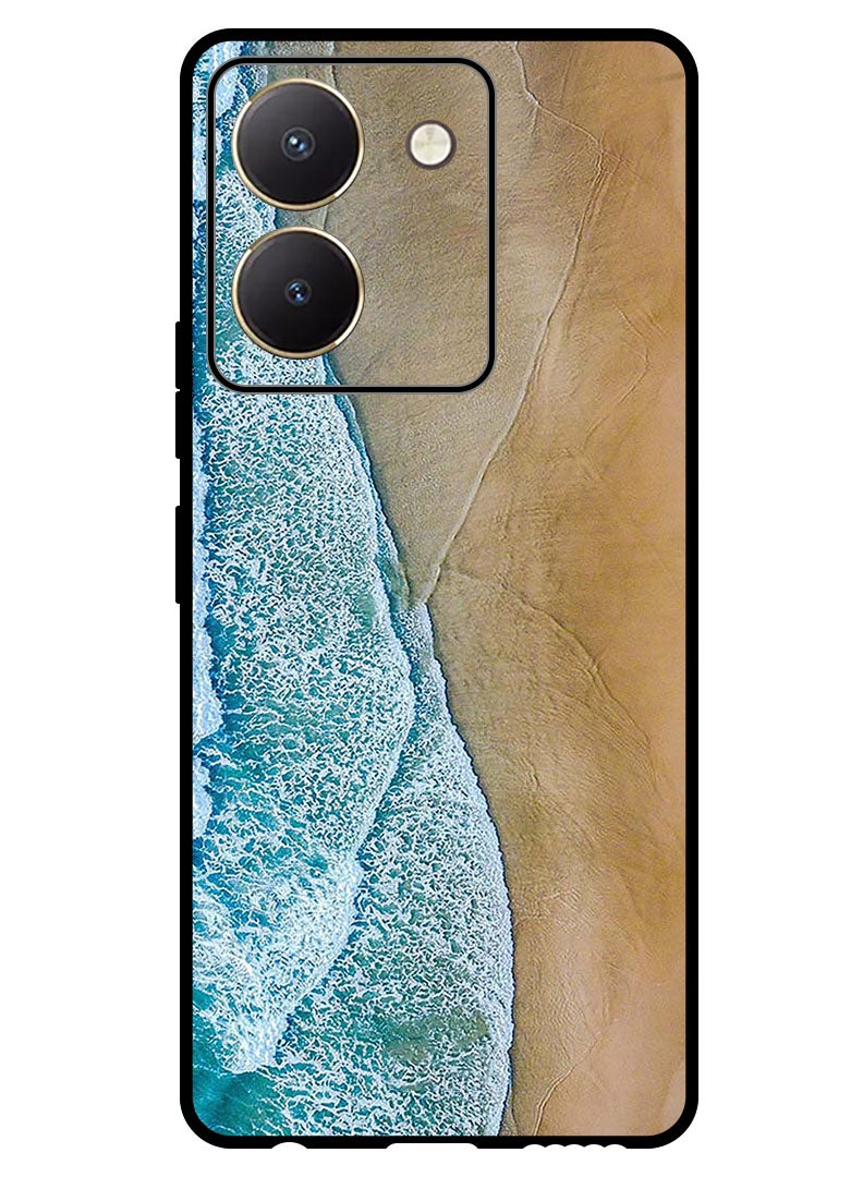 Theodor Protective Case Anti Scratch Shock Proof Bumper Cover For Vivo Y27s Sand And Water - Image 1