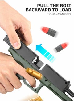 GROIC Soft Bullet Gun Toy Foam Blasters Soft Bullet Shell Ejection Soft Bullet Toy Gun with Soft Bullets & Pull Back Action & Darts Targets Set Pistol Toys for Kids  - Image 2