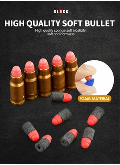 GROIC Soft Bullet Gun Toy Foam Blasters Soft Bullet Shell Ejection Soft Bullet Toy Gun with Soft Bullets & Pull Back Action & Darts Targets Set Pistol Toys for Kids  - Image 4