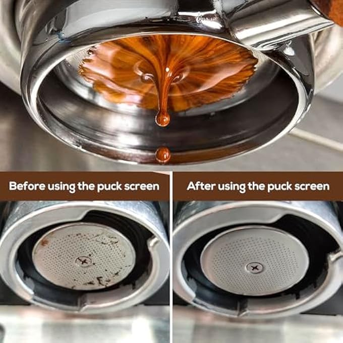 ريكابس فلتر قهوة معدني دائم من نوع إسبريسو بقطر 535 مم، سمك 17 مم، 150 م، مصنوع من الفولاذ المقاوم للصدأ 316 لسلة فلتر الإسبريسو - Image 3