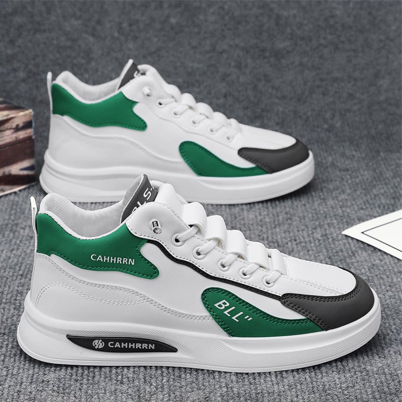 Work Men'S Shoes Autumn Leather Waterproof Non-Slip Slip-On Small White Sneakers Men'S 2024 Casual Safety Shoes - Image 1