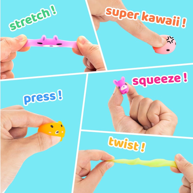 Dioju 200 Pcs Mochi Squishy Toy, Mini Kawaii Squishies Bulk Sensory Fidget Toys Goody Bag Party Favors for Kids, Classroom Prizes Pinata Filler Carnival Stocking Stuffers Christmas Birthday Gifts - Image 2