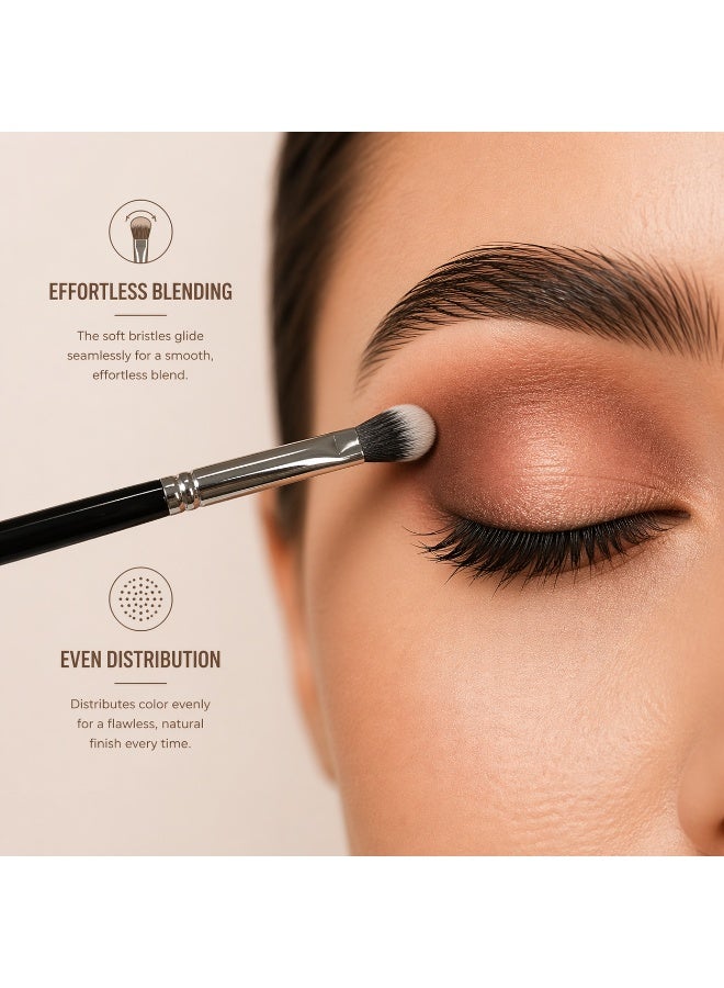 Eyeshadow Blending Brush – Soft Fluffy Brush for Seamless Blending & Crease Work – Professional Eye Makeup Brush for Smooth Transitions, Diffused Finish & No Harsh Lines – Milana Leesa - Image 5
