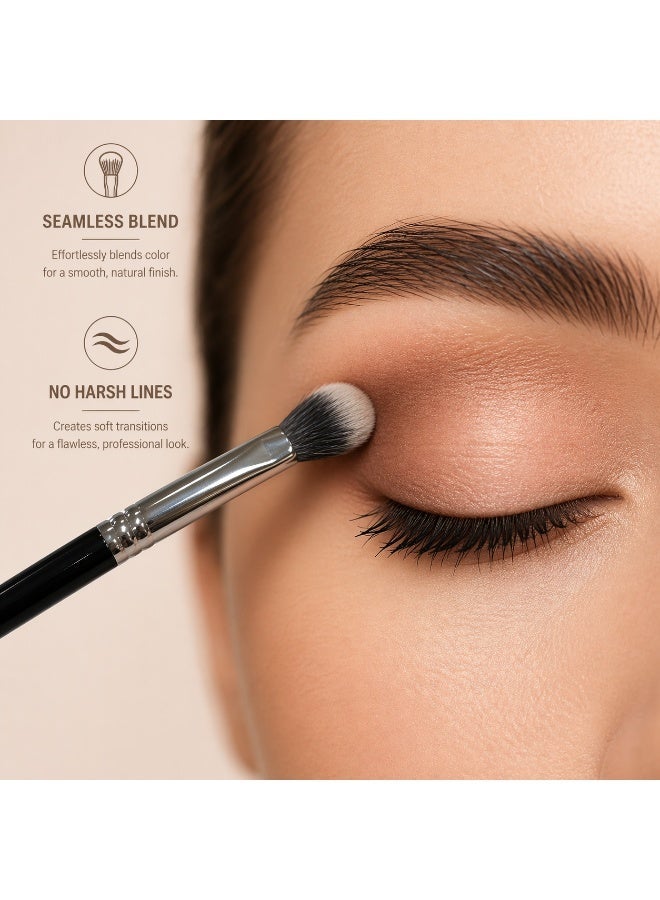 Eyeshadow Blending Brush – Soft Fluffy Brush for Seamless Blending & Crease Work – Professional Eye Makeup Brush for Smooth Transitions, Diffused Finish & No Harsh Lines – Milana Leesa - Image 3