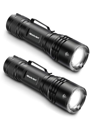 GearLight LED Tactical Flashlights High Lumens - Mini Flashlights for EDC Carry - Compact Powerful Emergency Flashlight Made from Military-Grade Aluminum - Drop Resistant and Water Resistant - Image 1