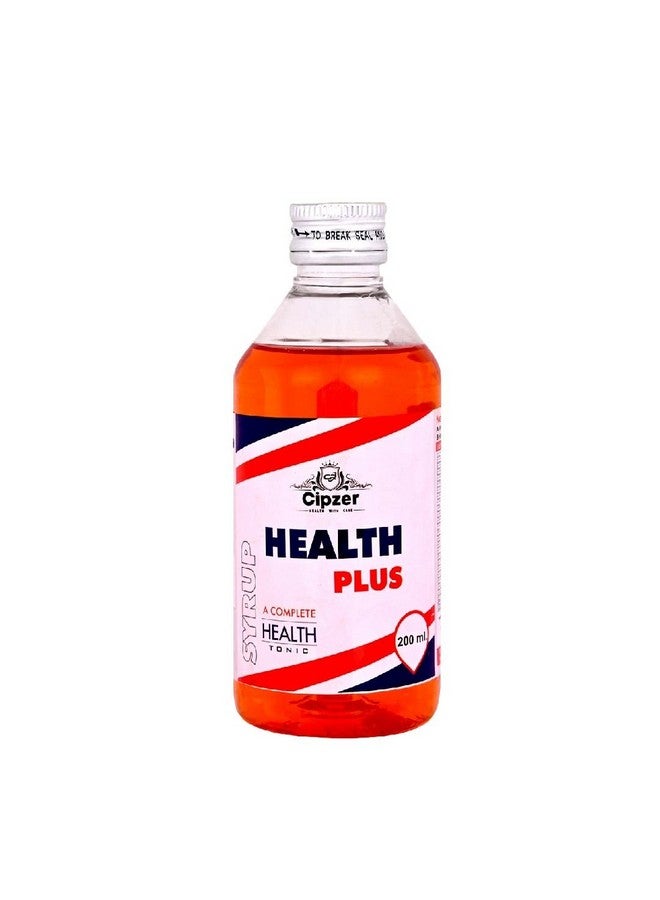 Cipzer Natural and Organic Health Plus Syrup for Men and Women | Purifies Blood Healthy And Glowing Skin Boosts Immunity & Strength Improves Overall Health & Body Growth-200 ML - Image 1
