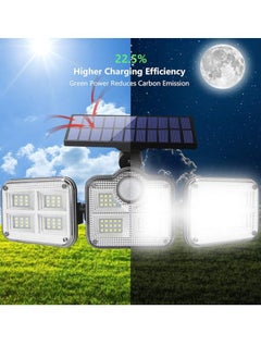 QLIGHT Outdoor Solar Lights, 120 LED Solar Motion Sensor Security Light 270° Wide Lighting Angle 3 Modes Solar Powered IP65 Waterproof Flood Wall Lampe for Garden Front Door Yard Porch Pathway  - Image 4