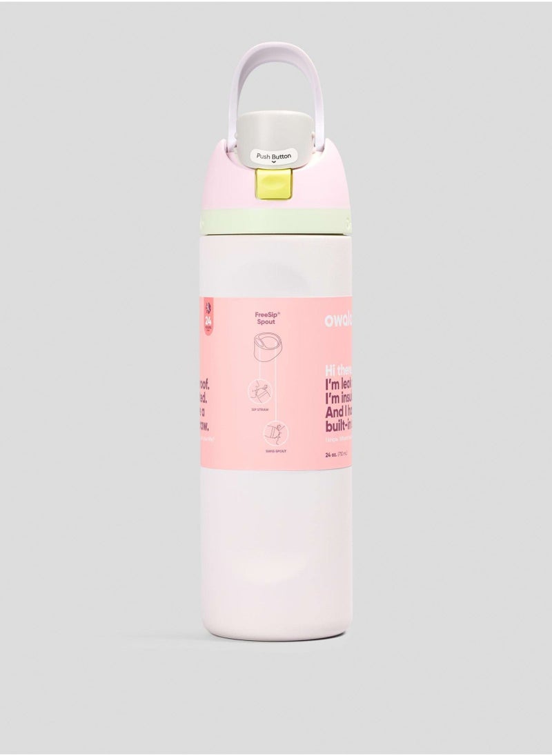 Owala Freesip Insulated Stainless Steel Water Bottle With Straw For Sports And Travel, Bpa-Free, Candy Coated 24OZ  - Image 3