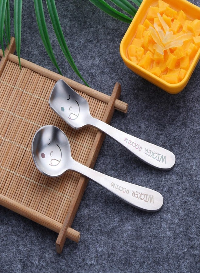 Mockery Children's Cutlery 3pcs Stainless Steel Kid's Toddler Cutlery Set, Children Safe Flatware Utensils Set Includes - 1 x Forks, 2 x Dinner Spoons (Silver) - Image 3