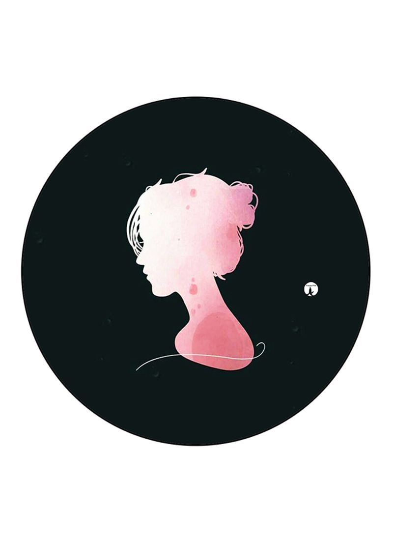 RKN Woman Printed Mouse Pad Round  Multicolour