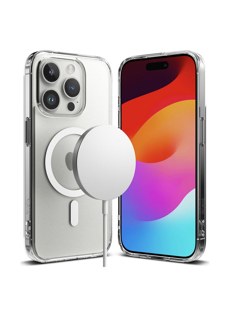 رينجك جراب Fusion مغناطيسي متوافق مع هاتف iPhone 15 Pro Max بمغناطيس قوي ومقاوم للصدمات وغطاء خلفي ناعم من مادة TPU - Image 1