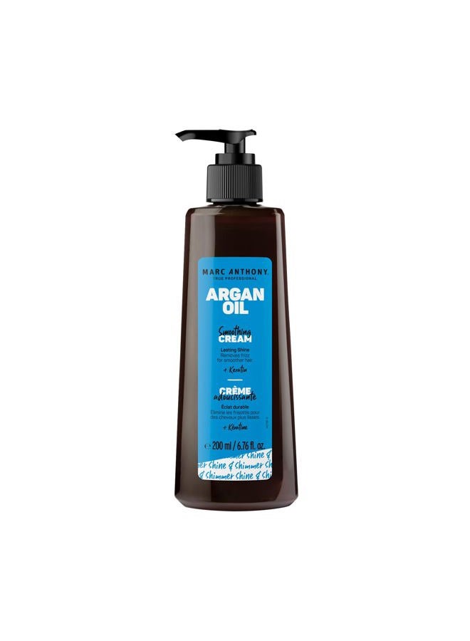MARC ANTHONY Argan Oil Smoothing Cream with Keratin - Lightweight Hair Styler for Lasting Shine & Removes Frizz for Smooth Hair - Nourishing Argan Oil of Morocco & Olive Oil - Sulfate & Paraben Free - Image 1