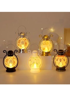 Home Care 1pcs Moroccan Arab Ramadan Wind Light LED Electronic Candle Night Lights, Castle Candle Lamp, Star Moon Wind Lamp, Small Lantern Candle Holder Ornament Islamic Muslim Ramadan And Eid AI-Fitr LED Hanging Lantern For Ramadan Home Party Decoration Assorted Color And Design 2.5X6.5cm  - Image 2
