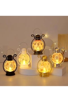 Home Care 1pcs Moroccan Arab Ramadan Wind Light LED Electronic Candle Night Lights, Castle Candle Lamp, Star Moon Wind Lamp, Small Lantern Candle Holder Ornament Islamic Muslim Ramadan And Eid AI-Fitr LED Hanging Lantern For Ramadan Home Party Decoration Assorted Color And Design 2.5X6.5cm  - Image 3
