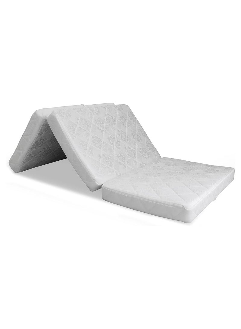 COMFY FOLDING SEMI MEDICATED PORTABLE MATTRESS WHITE SINGLE 3 - Image 4