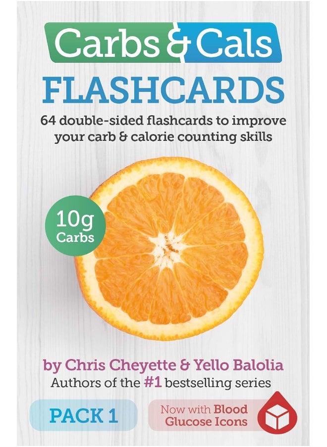null - Carbs & Cals Flashcards PACK 1: 64 double-sided flashcards to improve your carb & - Image 1