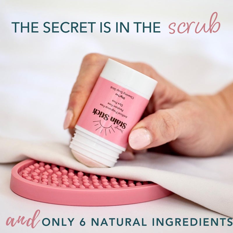 Mary’s Stain Remover - Natural & Powerful Refillable Stain Stick with Scrub Base, Only 6 Ingredients, Safe for Baby Clothes, Toddler & Kid Laundry. Works on Blood, Grass, Ink, Food, Markers & More - Image 2