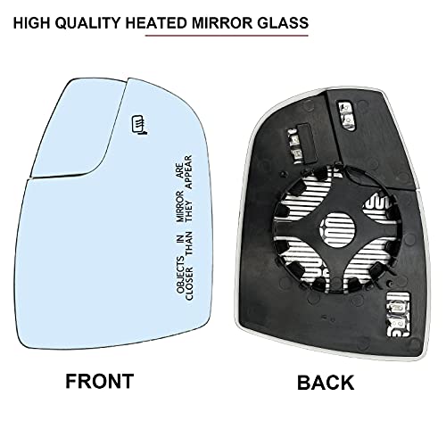 SKARUMMER Passenger Right Side Mirror Replacement for 2012-2018 Ford Focus - Side View Heated Convex Mirror Glass with Rear Holder, Replace CM5Z-17K707-G - Image 2