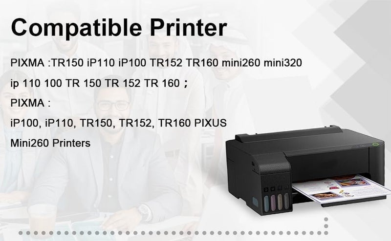 بريتمور حزمة خراطيش الحبر الأسود PGI-35 والملون CLI-36 متوافقة مع Canon 35 36 PGI 35 CLI 36 Pixma TR150 IP110 IP100 TR 150 IP 110 IP 100 Mini 260 320 طابعة محمولة (2 أسود + 1 ملون) - Image 4
