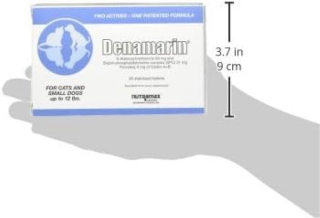 Nutramax Laboratories Nutramax Denamarin for Small Dogs and Cats, Liver Health Supplement with S-adenosylmethionine (SAMe) plus Silybin, Liver Support for Dogs and Cats, Coated Tablets, 30 Count - Image 3