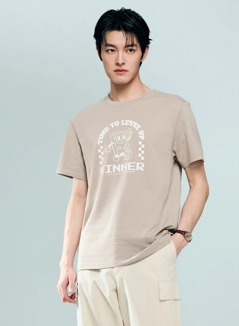 Men's Cotton Game Theme Print Tee | Online Exclusive