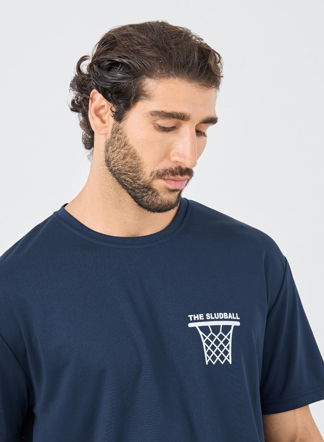 Styli Back Graphic Print Crew Neck Oversized T-Shirt - Image 4