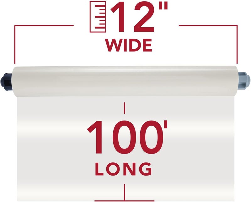 GBC EZLoad Blue End Cap Laminating Roll Film, Low Temp, Gloss, 12" x 100', 5 mil, 2 Pack (3000052EZ) - Image 2