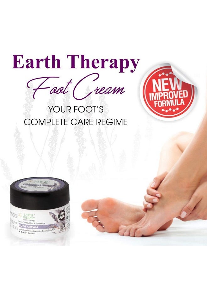 EARTH THERAPY - Foot Cream 50G X 2 Set For Cracked Heels, Dry Skin, Feet Repair, Knee Brightening Whitening Hydration & Ultra Healing For Women & Men - Image 1