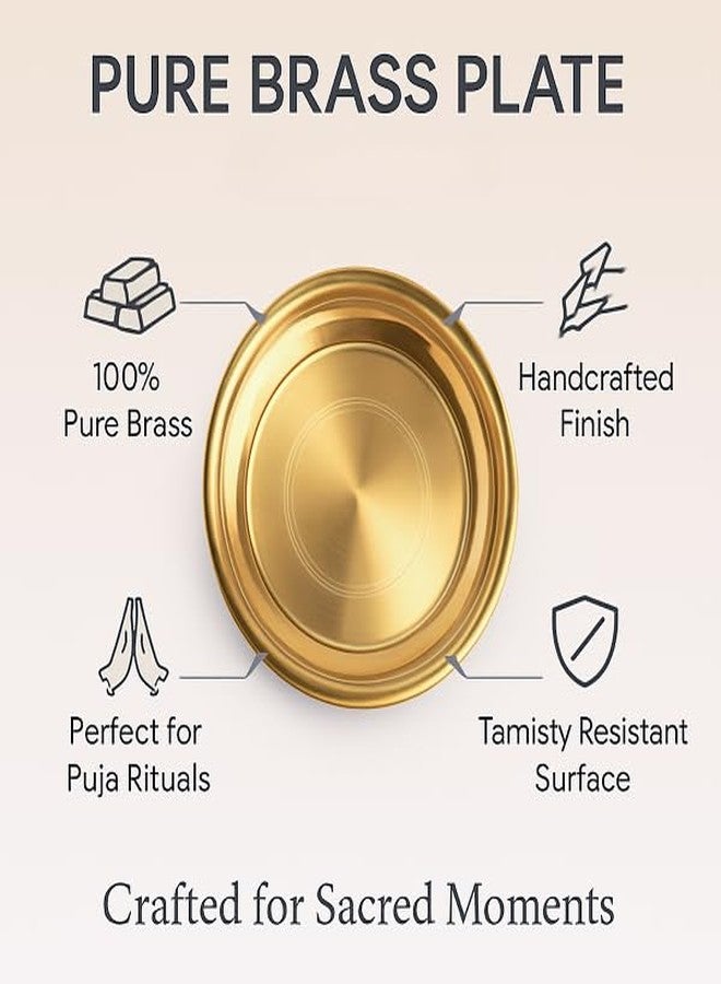 VIKITSU Premium Brass for Puja - Handcrafted (4 Inch) - Image 4