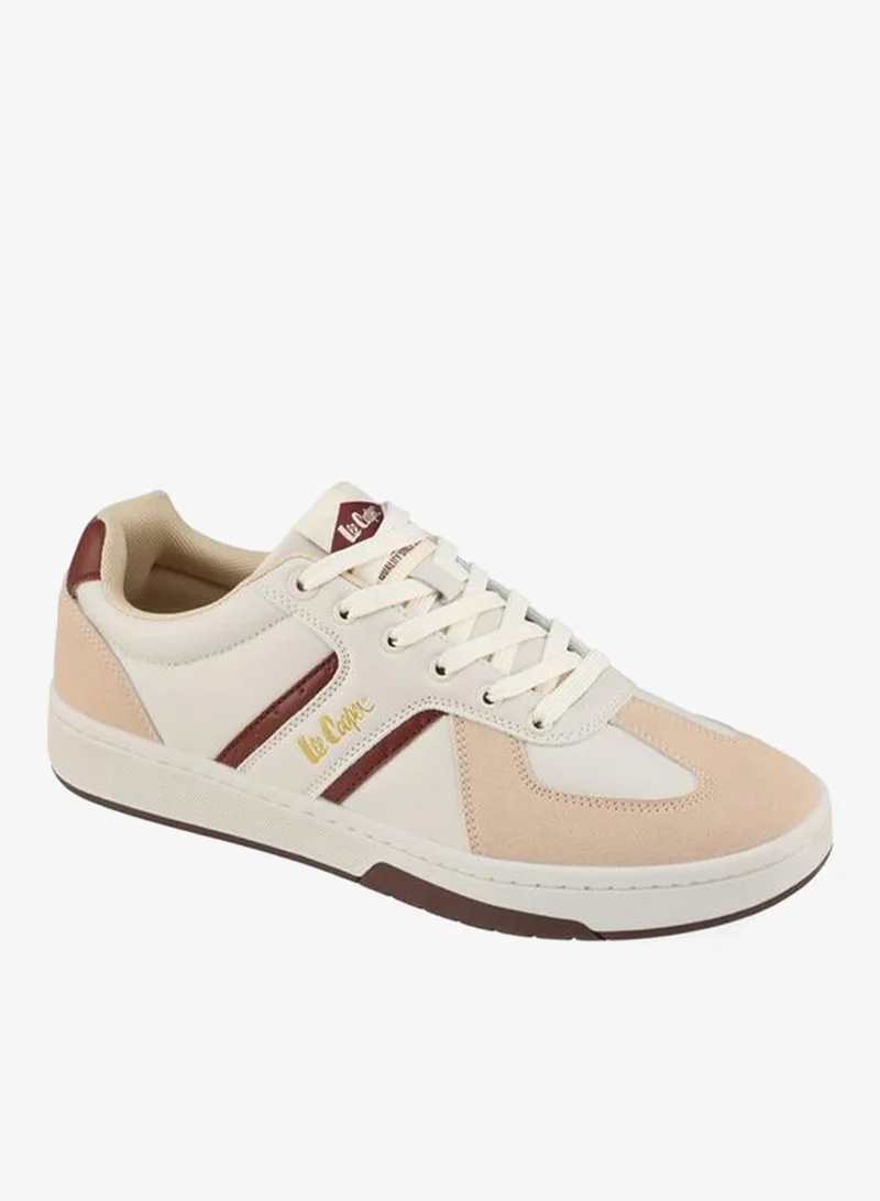 Lee Cooper Men Logo Print Lace-Up Sneakers