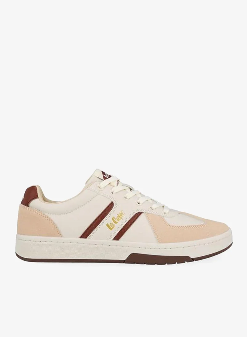 Lee Cooper Men Logo Print Lace-Up Sneakers