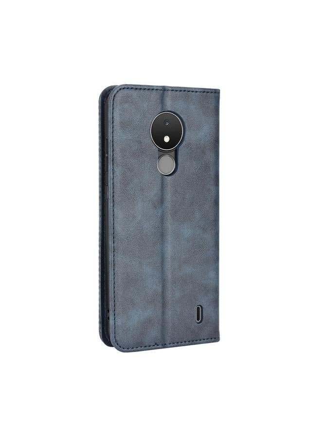 S-TOP Case For Nokia C21 Magnetic Buckle Retro Crazy Horse Leather Phone Case - Image 3