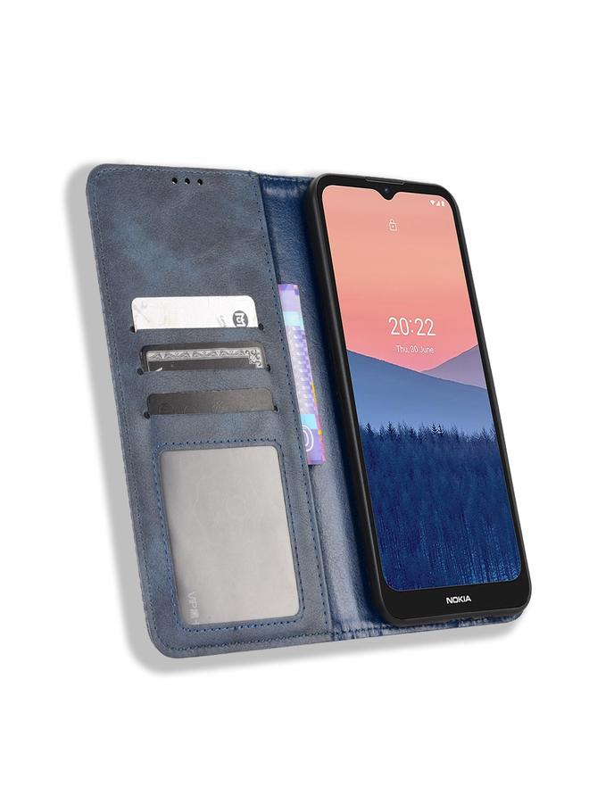 S-TOP Case For Nokia C21 Magnetic Buckle Retro Crazy Horse Leather Phone Case - Image 4