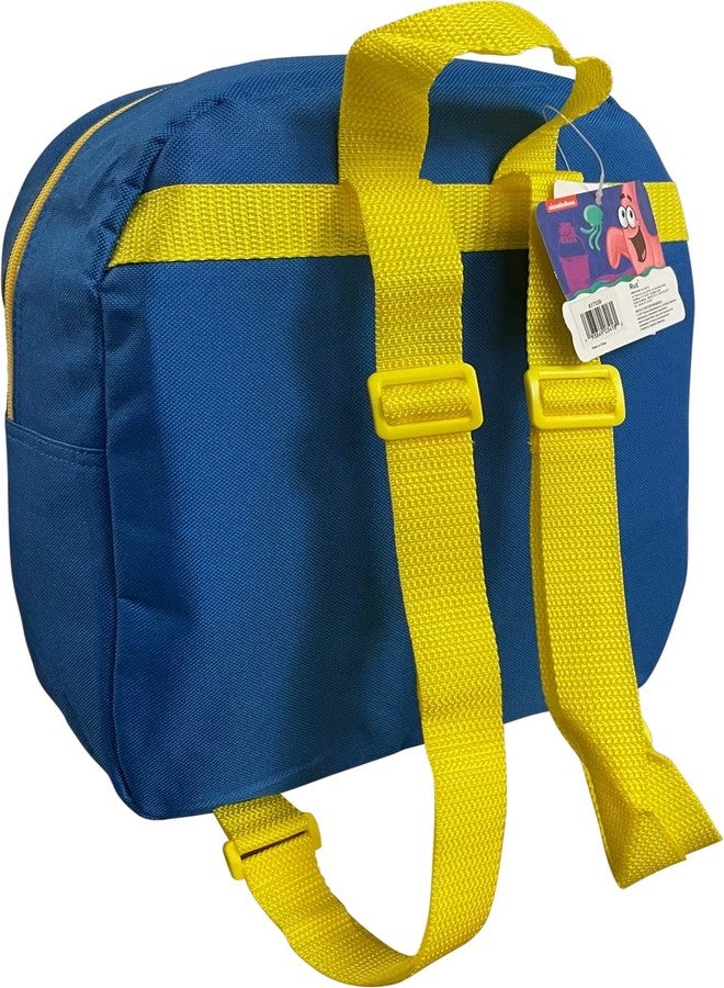 Ruz Sponge Bob Toddle Boy 12 Inch Mini Backpack (Blue-Yellow) - Image 4
