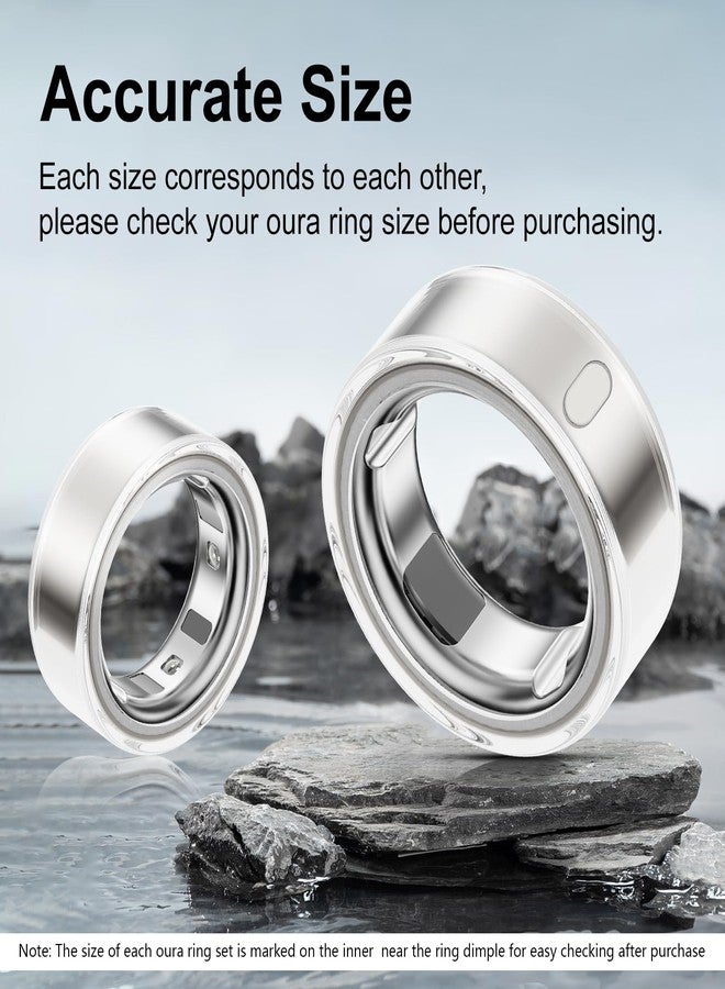 Hexasider 5 Pack Ring Cover Compatible with Oura Ring Gen 4/Oura Ring Gen 3 Horizon/Heritage, Abrasion-Resistant TPU Case for Oura Ring Protector Accessories for Oura Size 8 - Image 2